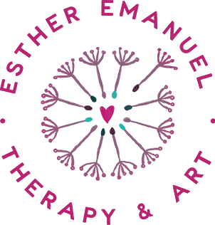esther emanuel therapy and art logo circle
